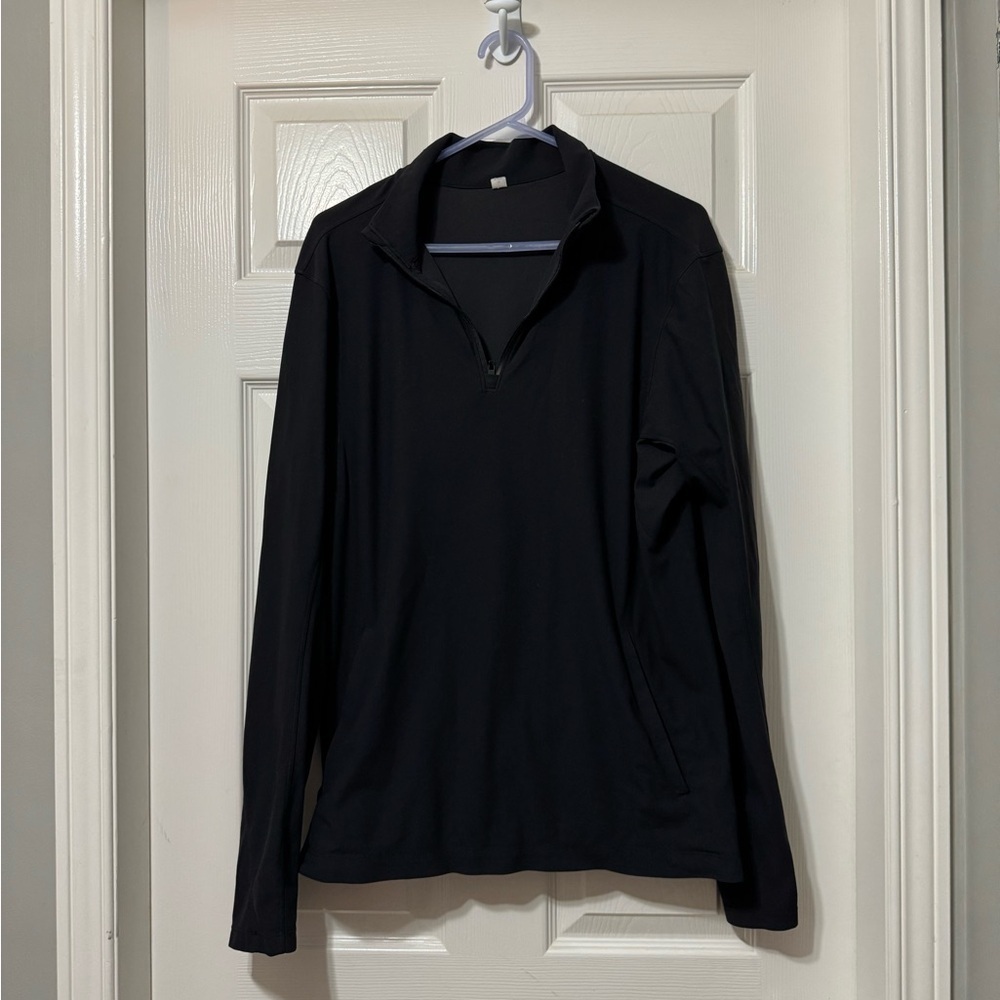 Lululemon mens twill chill 1/2 zip size med euc